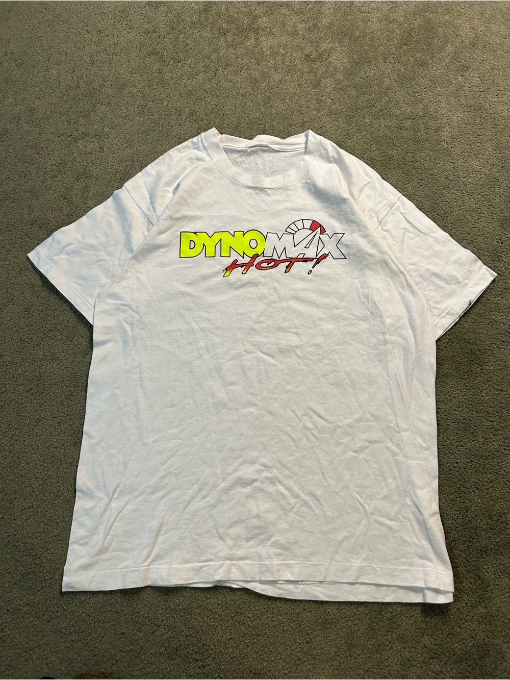 Vintage 90s Dynomax Hot Single Stitch T Shirt Large Racing NASCAR Promo Tee